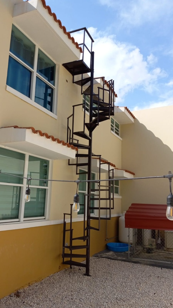 Escalera Espiral 2 Niveles Escalón 24"